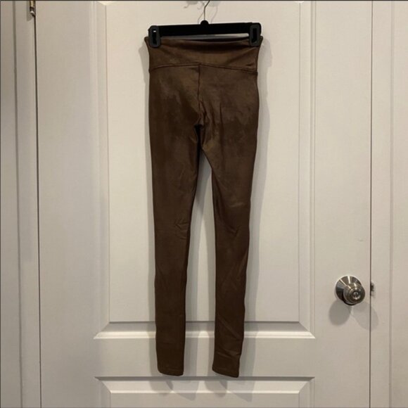 Spanx Faux Leather Leggings in Color Bronze Metal - Picture 6 of 6